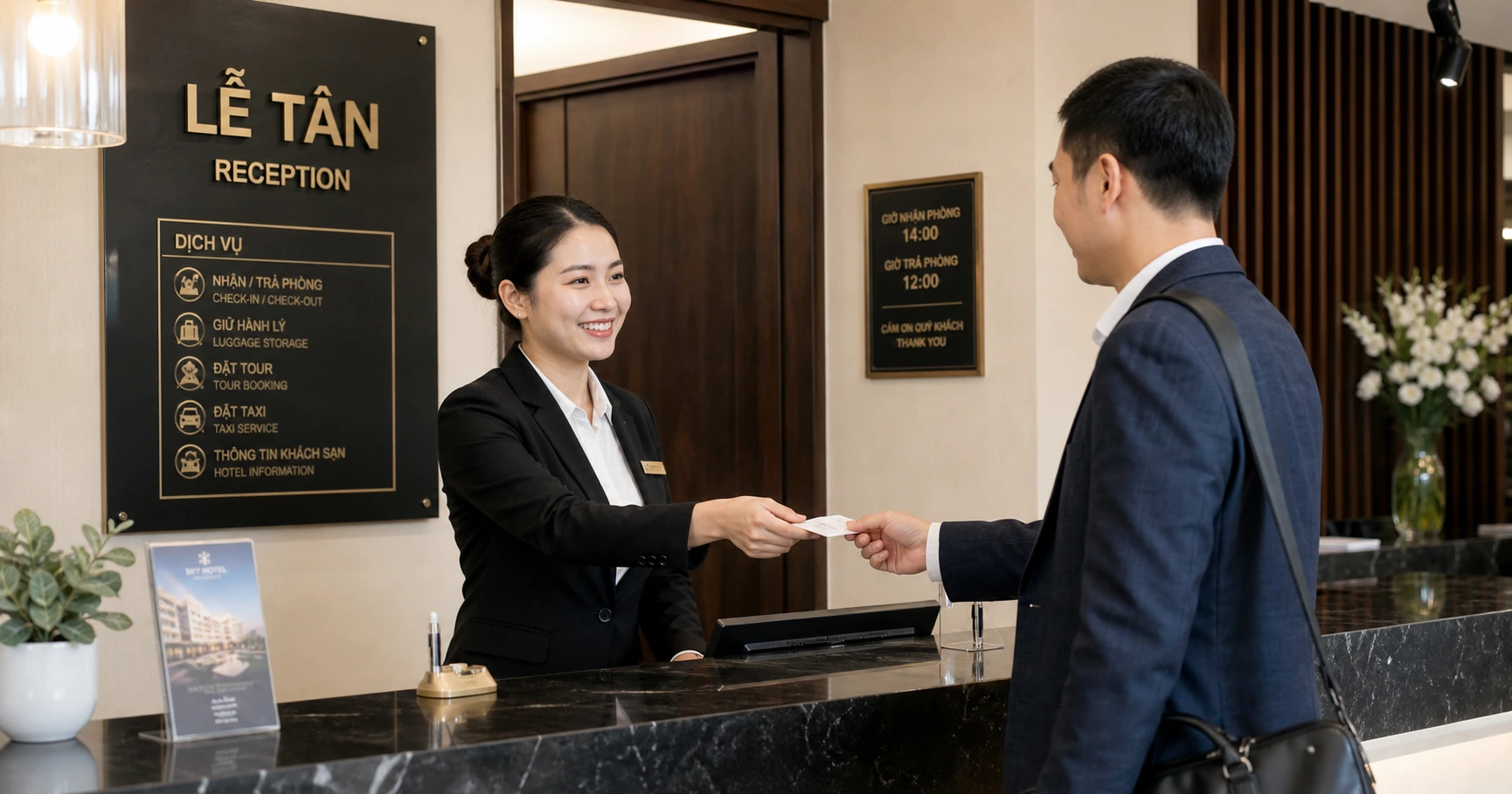 Khám phá ý nghĩa của lễ tân tiếng anh là gì trong môi trường khách sạn và dịch vụ - image 2